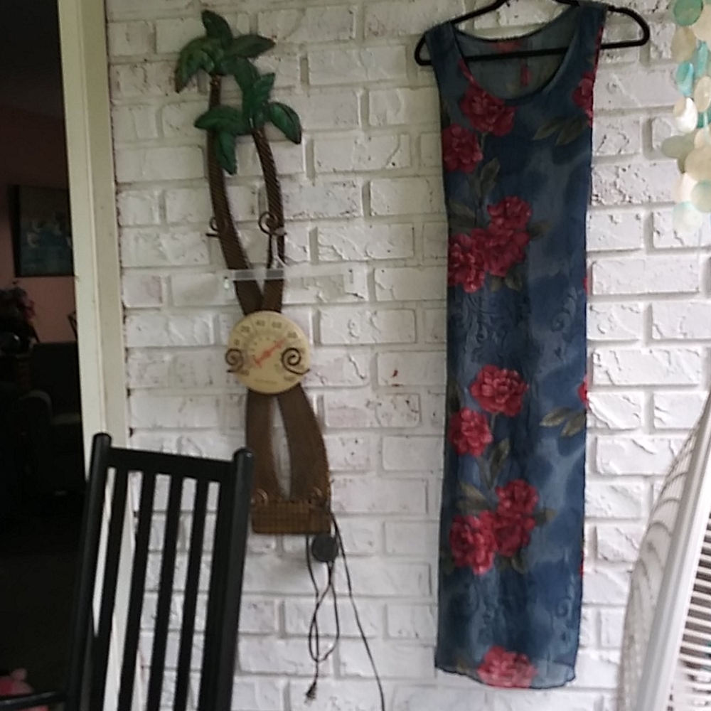 California Concepts Dress. Blue Floral